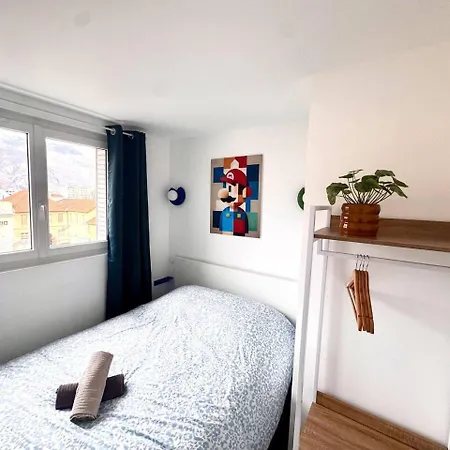 L'arcade Retro - 6 Pers - Proche Centre Et Gare דירה גרנובל