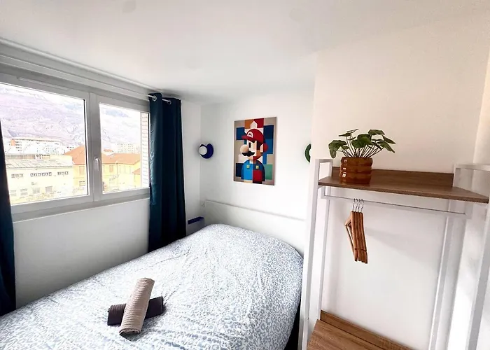 L'arcade Retro - 6 Pers - Proche Centre Et Gare דירה גרנובל