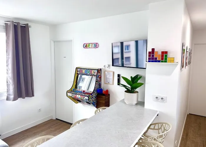 L'arcade Retro - 6 Pers - Proche Centre Et Gare גרנובל